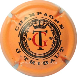 capsule champagne Tribaut G. 05 Initiales, nom circulaire