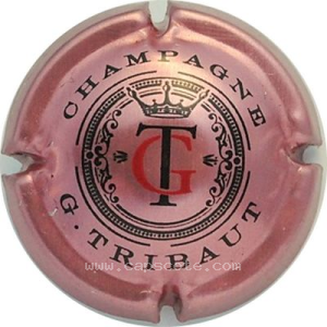 capsule champagne Tribaut G. 05 Initiales, nom circulaire