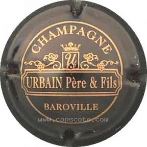 capsule champagne Urbain P. et F. S01 - Ecusson, nom horizontal