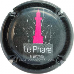 capsule champagne Verzenay Le phare, fond noir