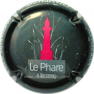 capsule champagne Verzenay Le phare, fond noir