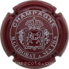 capsule champagne  1- Ecusson, Grappes, Couronne et Nom circulaire 