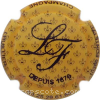 capsule champagne  4- Initiales, plusieurs fleurs de Lys en ligne 