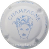 capsule champagne 04 - Portrait dessin Nom sur contour 