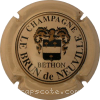 capsule champagne Ecusson épais, lettres fines 