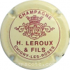 capsule champagne Ecusson fin - Lettres marron 