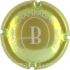 capsule champagne Initiale B au centre 