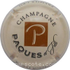 capsule champagne Initiale P encadrée 