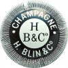capsule champagne Initiales au centre HB&C° 