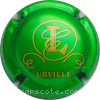capsule champagne Initiales au centre, inscription Urville 