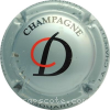 capsule champagne Initiales CD enlacées 
