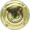 capsule champagne Initiales encerclées au centre 