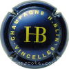capsule champagne Initiales HB au centre (grandes), nom circulaire 