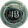 capsule champagne Initiales JB au centre, nom circulaire 