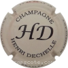 capsule champagne Initiales, Nom en bas 