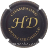 capsule champagne Initiales, Nom en bas 