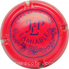 capsule champagne Nom circulaire sous initiales 
