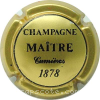 capsule champagne Nom horizontal, Cumieres en gras 