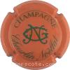 capsule champagne Série 01 Petites initiales, écriture fantaisie 