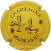 capsule champagne Série 1 - 2 flûtes, Nom horizontal 