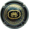 capsule champagne Série 1 - Initiales MS enlacées intérieur d'une rosace 