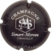 capsule champagne Série 2 - Initiales MS enlacées intérieur d'un hexagone 