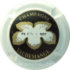 capsule champagne Série 2 Feuille de vigne, nom en noir 