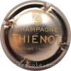 capsule champagne T majuscule en petit, fond uni 